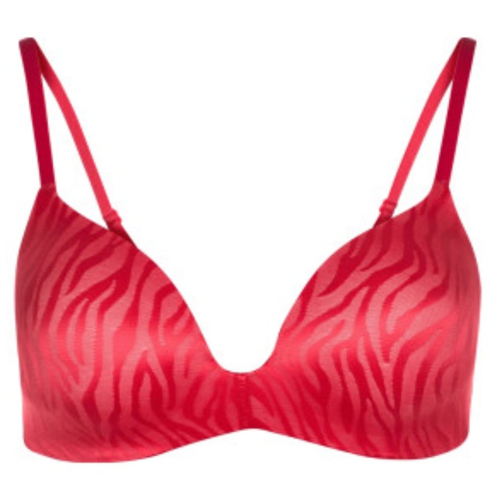 Triumph magic wire bra red animal print 32C